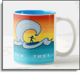 ¡Hola Olas! - Island Art by Yotigo Mug